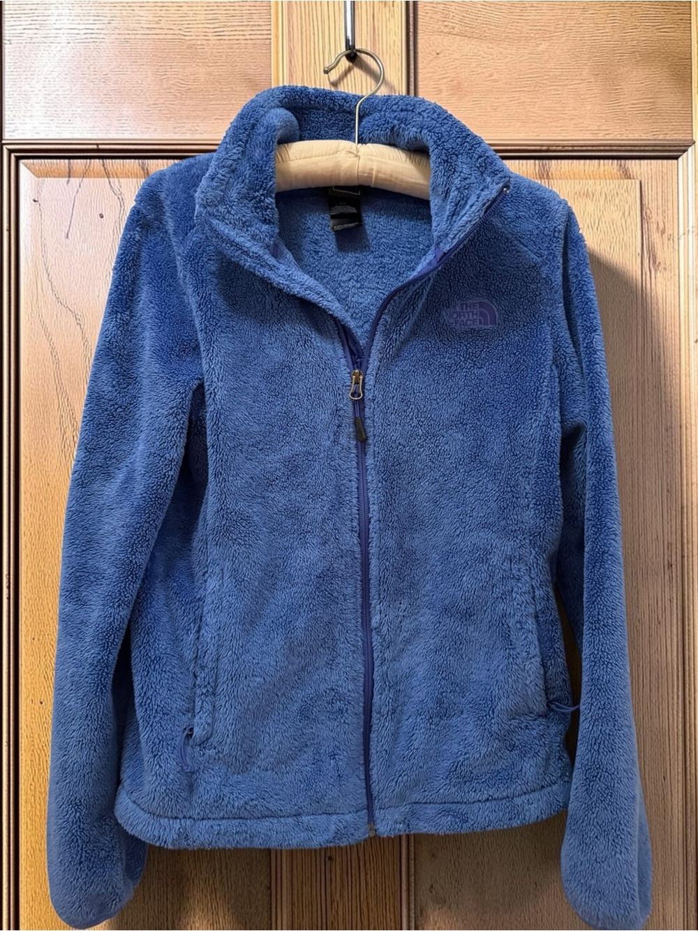 The North Face Women’s Osito  Plush Fleece Jacket - Full Zip Blue EUC